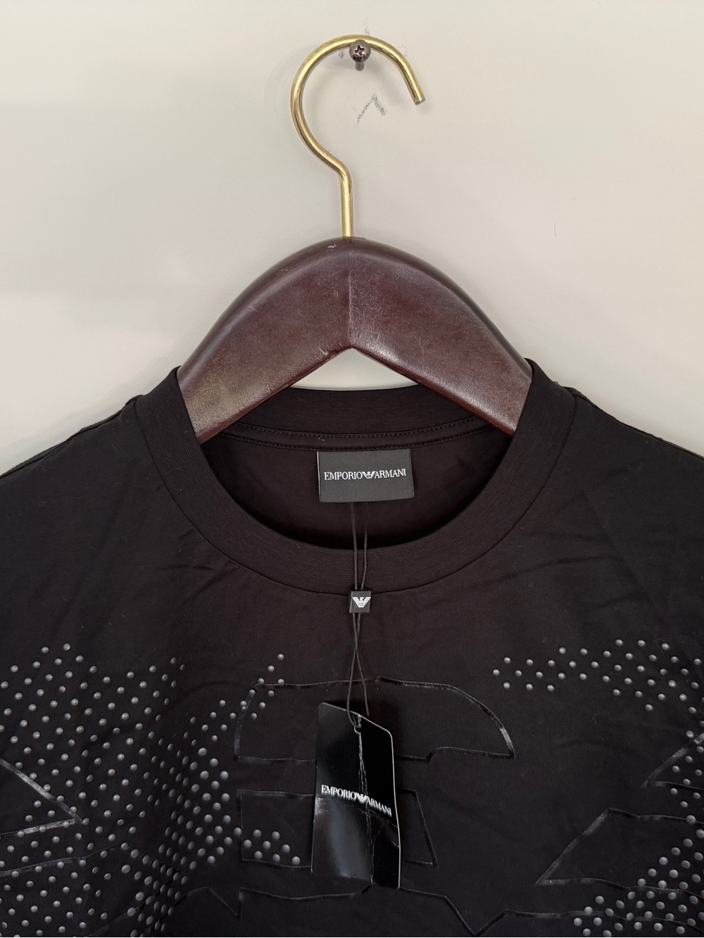 Emporio Armani Black Logo T-shirt - Picture 3 of 8